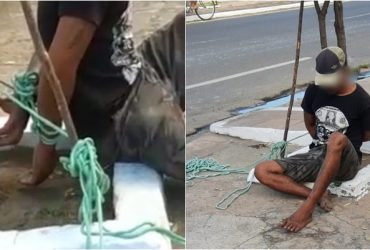 Assaltante é rendido e amarrado com cordas após tentativa de furto em Piripiri