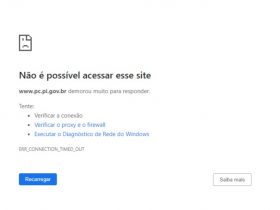 Sites do governo do Piauí sofrem ataque hacker e estão fora do ar