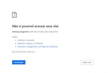 Sites do governo do Piauí sofrem ataque hacker e estão fora do ar