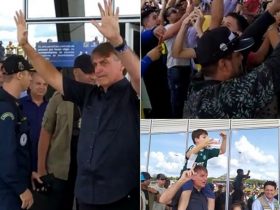 Jair Bolsonaro é recebido por diversos apoiadores no sul do Piauí