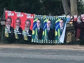 TRE-PI manda tirar toalhas de Bolsonaro e Lula que são vendidas em Teresina