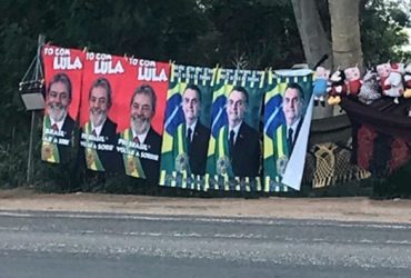 TRE-PI manda tirar toalhas de Bolsonaro e Lula que são vendidas em Teresina