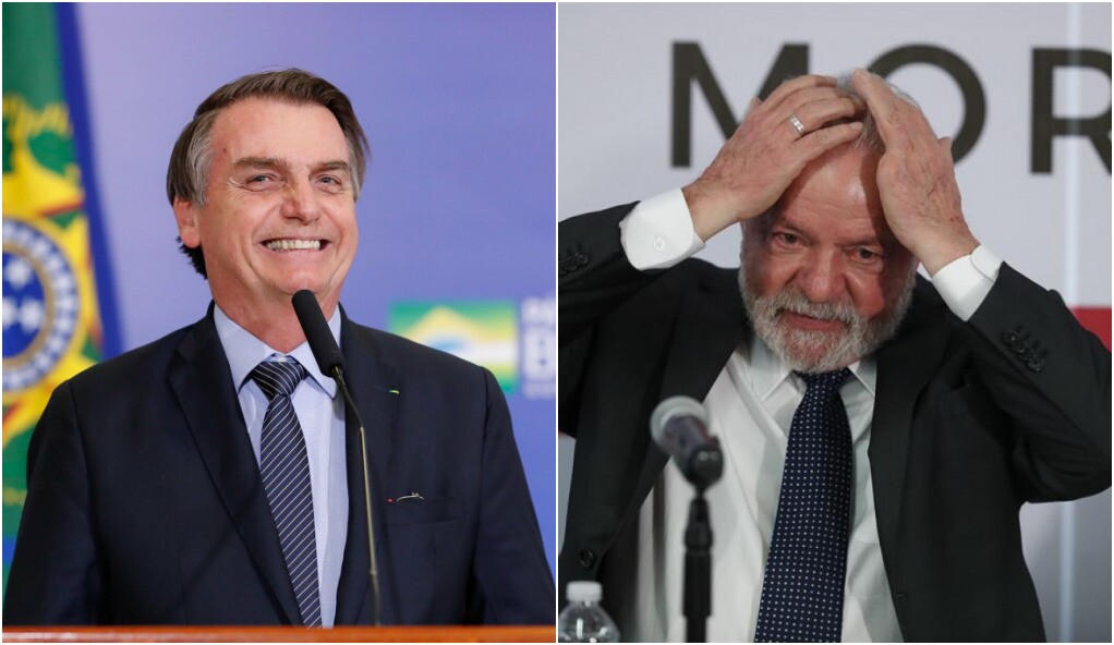 Pesquisa mostra Bolsonaro e Lula tecnicamente empatados