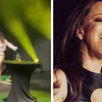 Cantora gera polêmica nas redes sociais após pisar em bandeira do Brasil durante show