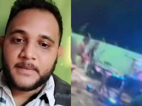 Cantor escapa de facada durante festa em praça público no interior do Piauí