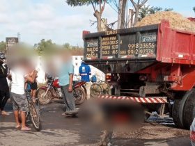 Homem tem cabeça esmagada por caminhão após acidente em Teresina