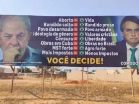 Justiça exige retirada de outdoor que associa Lula ao comunismo