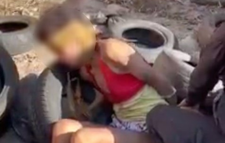 PM resgata mulher prestes a ser queimada viva em pneus por facção