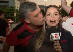 Assedio aconteceu após jogo do Flamengo no Maracanã Reprodução/ESPN
