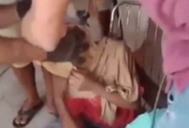 Criança fica com panela de pressão presa na cabeça no Maranhão