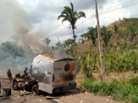 Bandidos fortemente armados explodem Carro Forte e roubam dinheiro no Maranhão