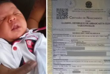 Casal fanático pelo Flamengo coloca o nome do filho de Arrascaeta e viraliza na web