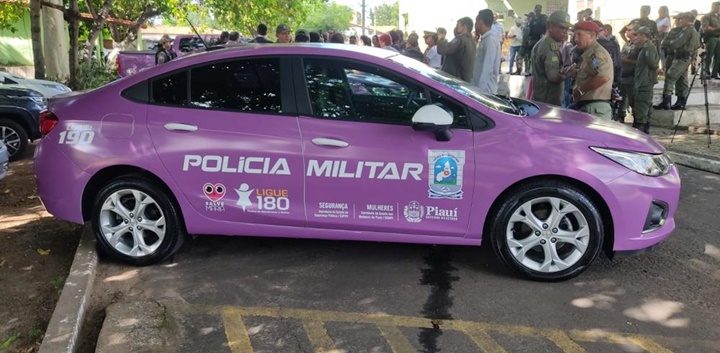 Viaturas lilás serão disponibilizadas para atender mulheres vítimas de violência no Piauí