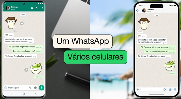 Nova função do WhatsApp permite usar a mesma conta em 4 celulares