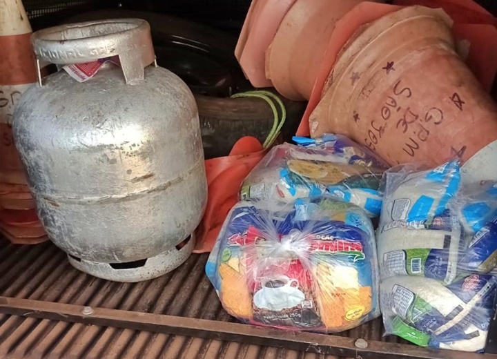 Homem é preso após realizar furto de cestas básicas e botijão de gás no Piauí