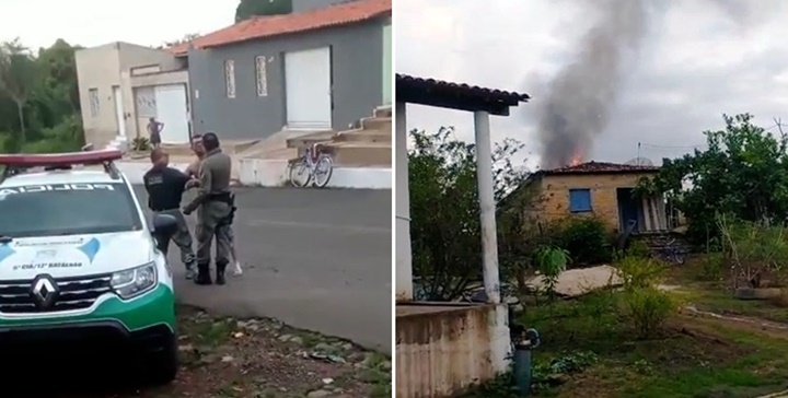 Homem surta e assassina a tia e incendeia o corpo no interior do Piauí