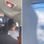 Voo assustador: músicos do Tierry levam susto após porta de avião abrir