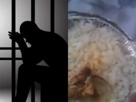 Detento grava vídeo em celular reclamando de comida servida em presídio