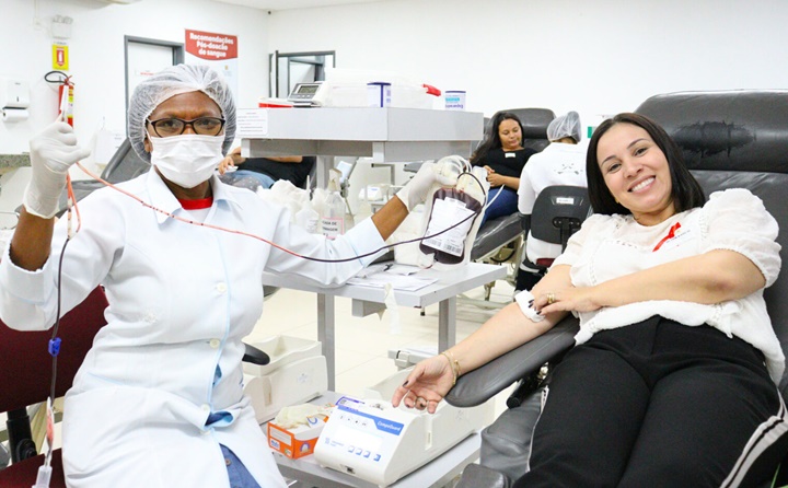 Hemopi bate recorde de doações de sangue em julho