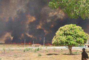 Incêndio de grandes proporções atinge a região sul do Piauí