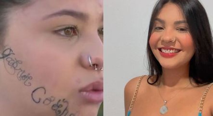 Jovem que foi tatuada a força no rosto pelo ex diz que evitava se olhar no espelho