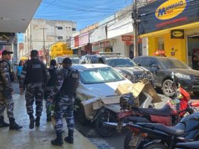 PM é atingindo por pedrada na cabeça enquanto tentava impedir um roubo em Teresina