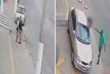 Vídeo Casal que se beijava na calçada é atropelado por motorista bêbado
