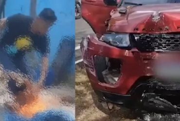 Vídeo: Lavador de carros é agredido com pauladas após destruir Land Rover de cliente