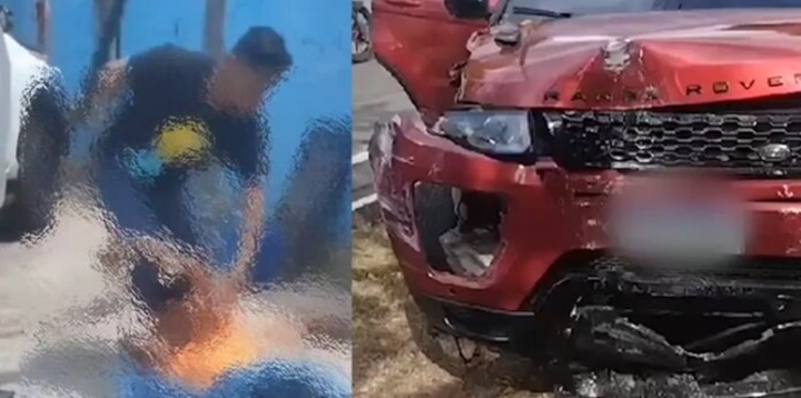 Vídeo: Lavador de carros é agredido com pauladas após destruir Land Rover de cliente