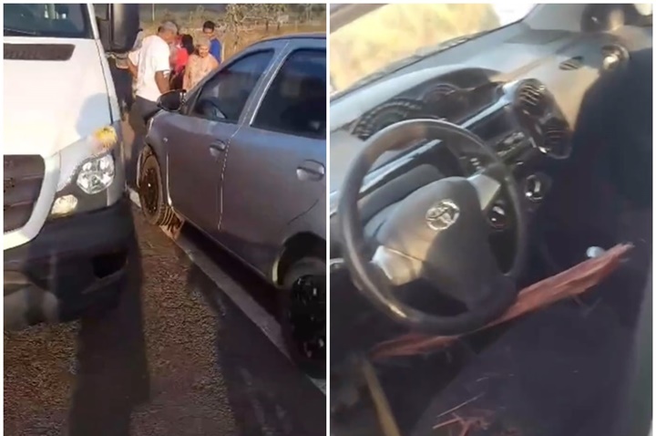 Homem fica gravemente ferido após pedaço de madeira da ponte perfurar carro no Piauí 