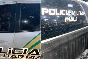 Viatura da PM é atingida por disparo de arma de fogo no interior do Piauí
