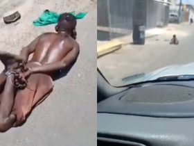 Vídeo: Suspeito de furto é espancado e amarrado por populares em Teresina