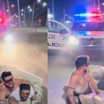 Influenciador é preso após surfar em colchão pelas ruas de Mato Grosso