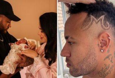 Neymar faz corte de cabelo em homenagem à filha recém-nascida