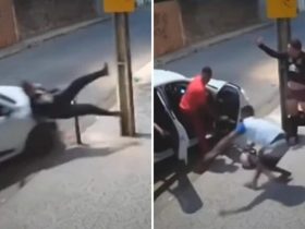 Vídeo: Homem é roubado 2x em menos de 1h, atropelado e deixado só de cueca