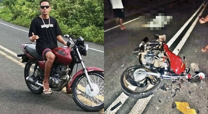 Jovem morre após colidir motocicleta contra ônibus no litoral do Piauí