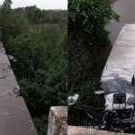 Pessoas ficam feridas após caminhão cair de ponte na BR-343 no Piauí