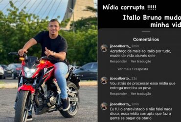 Itallo Bruno vira destaque nacional com matéria no Fantástico neste domingo (14)