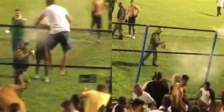 Policia usa spray de pimenta em festa de comemoração do Altos na Copa do Nordeste
