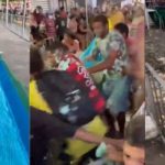 Vídeo: Moradores brigam por bolo gigante em festa de aniversário de cidade no Ceará