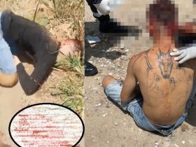 Faccionado com tatuagem de satanás nas costas, sobrevive após ser baleado na nuca e cabeça