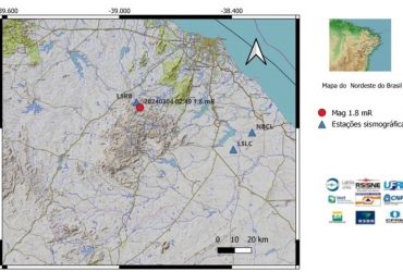 10 tremores de terra são registrados no Ceará nessa segunda (04)
