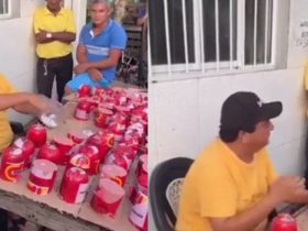 Vídeo: Pré-candidato a vereador causa polêmica após distribuir mortadela em bairro carente