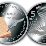 BC lança moeda de 5 reais em comemoração aos 200 anos da Constituição de 1824