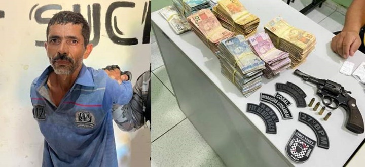 Cearense é preso após roubar quase R$ 100 mil de posto de combustível no Piauí 