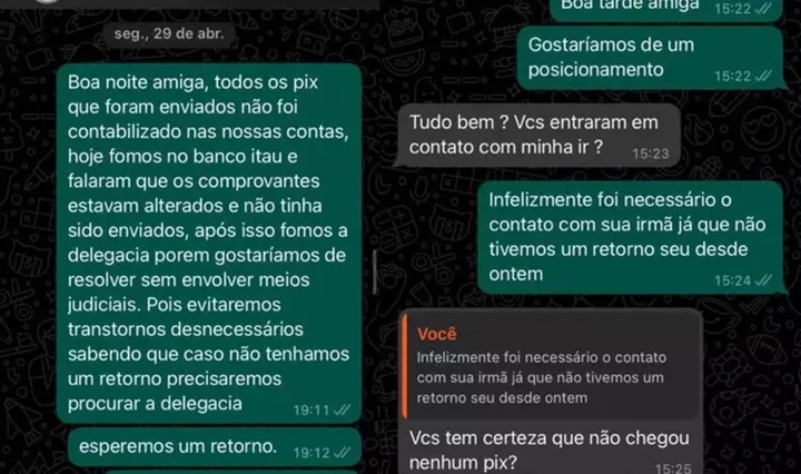 Mulher finge que está morta após enviar PIX falso e ser cobrada por pizzaria