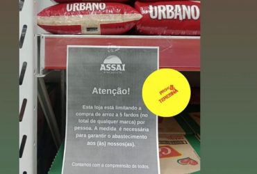 Supermercado no Piauí limita venda de arroz por cliente devido às enchentes no Rio Grande do Sul