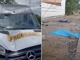 Van desgovernada atropela e mata estudante em frente à escola no Piauí