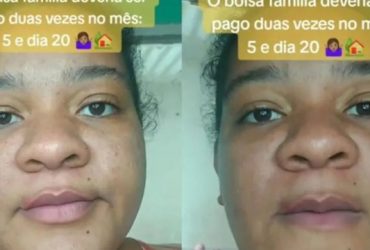 Vídeo: Mulher é criticada após sugerir que Bolsa Família seja pago duas vezes no mês