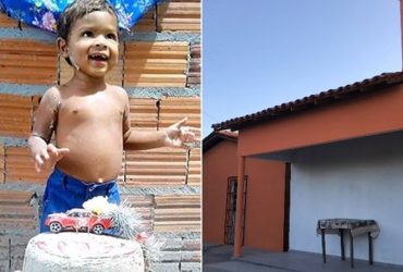 Menino que comemorou aniversário com bolo de areia ganhou casa após vaquinha online